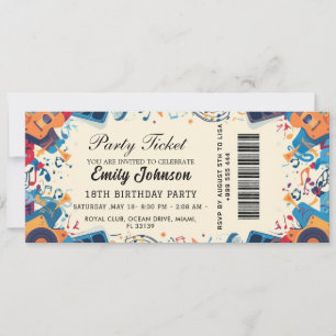 Invitación para Entrada de Fiesta de Cumpleaños Do