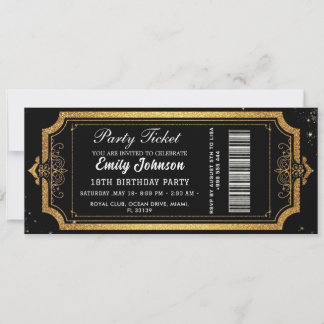 Invitación para Entrada de Fiesta de Cumpleaños Do