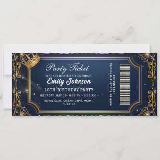 Invitación para Entrada de Fiesta de Cumpleaños Do