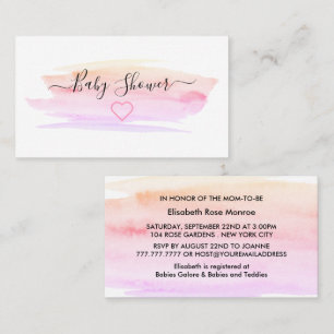 Invitación para entradas Baby Shower de pincel de 