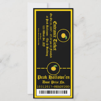 Invitación para entradas para el Fiesta Hallowe'en