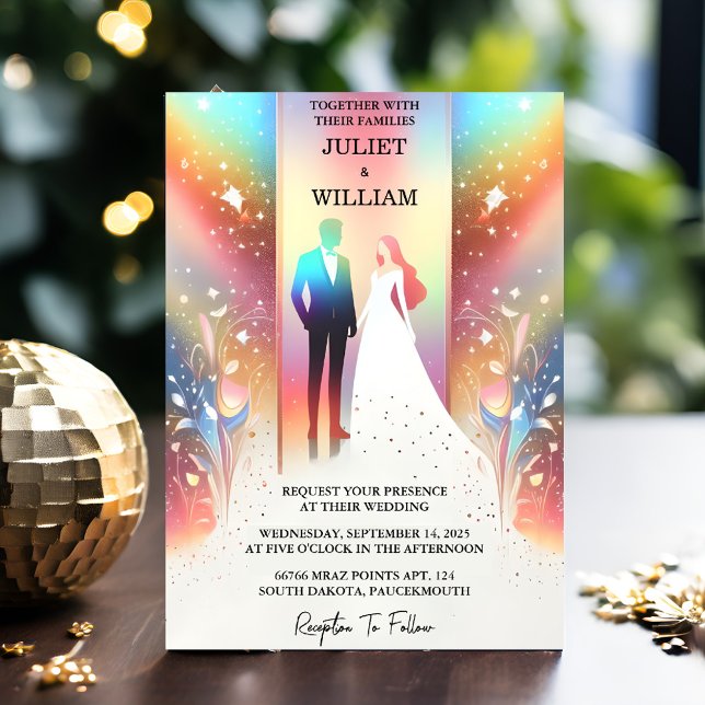 Invitación Para Estrellas Glam Brillante Pastel Ombre Purpuri (Subido por el creador)