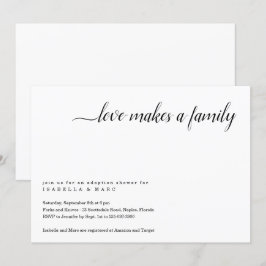 Invitación para fiesta de adopción (para bebé o ni
