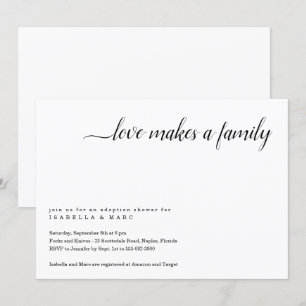 Invitación para fiesta de adopción (para bebé o ni