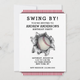 Invitación para fiesta de béisbol
