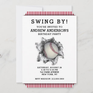 Invitación para fiesta de béisbol