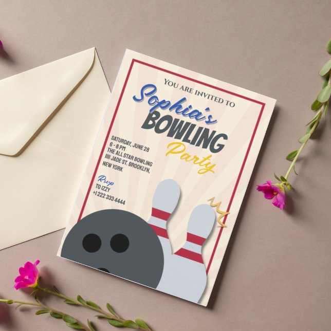 Invitación para Fiesta de Bolos 2 (Subido por el creador)