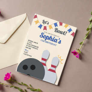 Invitación para Fiesta de Bolos 3