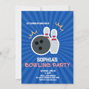 Invitación para Fiesta de Bolos 4