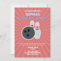 Invitación para Fiesta de Bolos 5