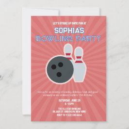 Invitación para Fiesta de Bolos 5