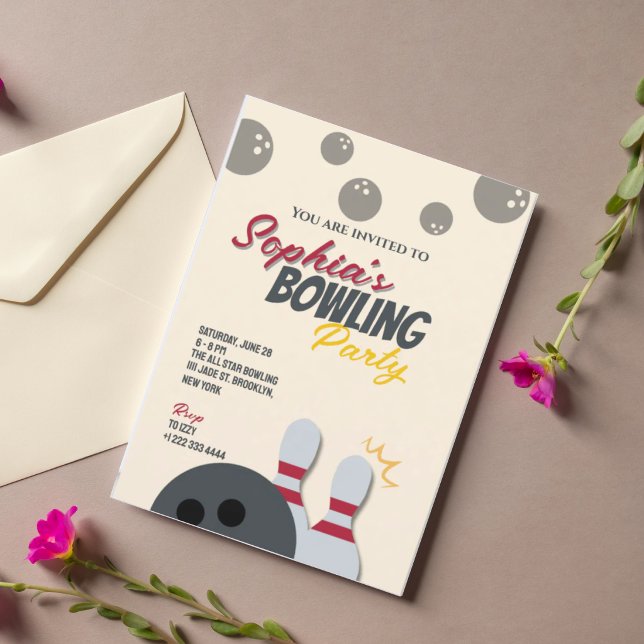 Invitación para fiesta de bolos 6 (Subido por el creador)
