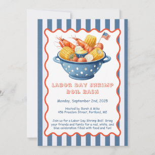 Invitación para Fiesta de Camarones en ebullición 