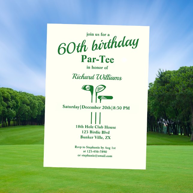 Invitación para Fiesta de Cumpleaños 60 con Tema d (Subido por el creador)