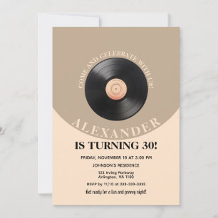 Invitación para Fiesta de Cumpleaños de Adulto Ret