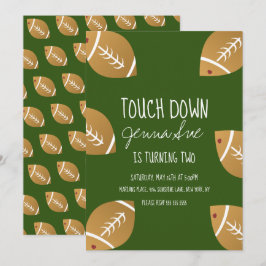 Invitación para fiesta de cumpleaños de fútbol par