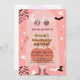 invitación para fiesta de cumpleaños de Halloween