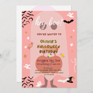 invitación para fiesta de cumpleaños de Halloween