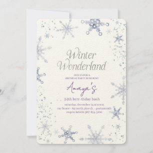 Invitación para Fiesta de Cumpleaños de Invierno c