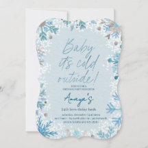 Invitación para Fiesta de Cumpleaños de Invierno c