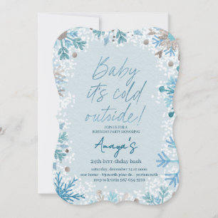 Invitación para Fiesta de Cumpleaños de Invierno c