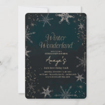 Invitación para Fiesta de Cumpleaños de Invierno c