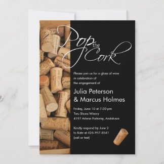 Invitación para Fiesta de Descorche de Vino