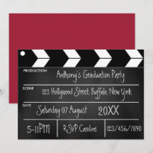 Invitación para fiesta de graduación con temática