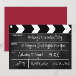 Invitación para fiesta de graduación con temática