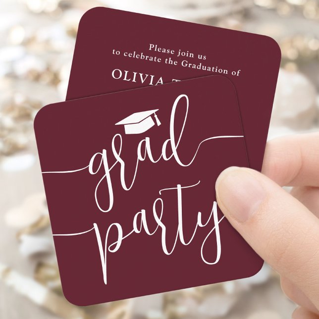 Invitación para Fiesta de Graduación Mini Tarjeta  (Subido por el creador)