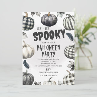 Invitación para Fiesta de Halloween de Calabazas M