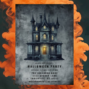 Invitación para Fiesta de Halloween en Mansión Vic