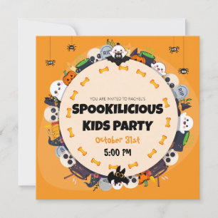 Invitación para Fiesta de Halloween para Niños – E
