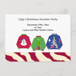 Invitación para Fiesta de Jerseys Feos de Navidad