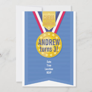 Invitación para Fiesta de Medalla de Oro