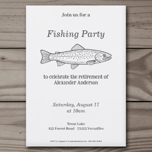 Invitación para Fiesta de Pesca de Trucha