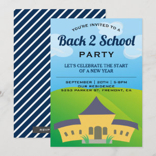 Invitación para Fiesta de Regreso a Clases