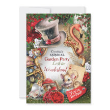 Invitación para Fiesta en el País de las Maravilla