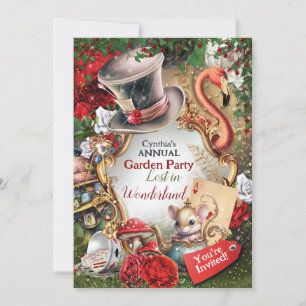 Invitación para Fiesta en el País de las Maravilla