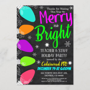 Invitación para fiestas de navidades, personal de 