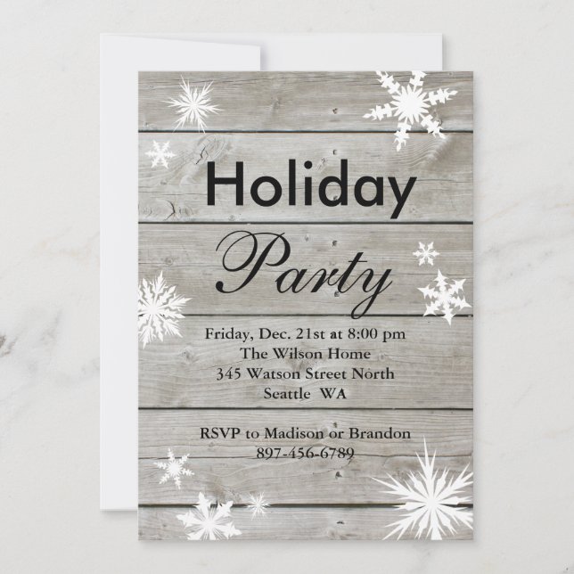 Invitación para fiestas de vacaciones a bordo del  (Anverso)