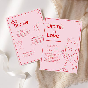 Invitación para fin de semana de despedida de solt