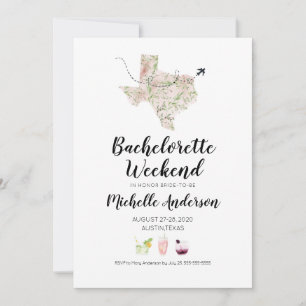 Invitación para fin de semana de soltera en Austin