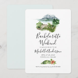 Invitación para fin de semana de soltera en Honolu