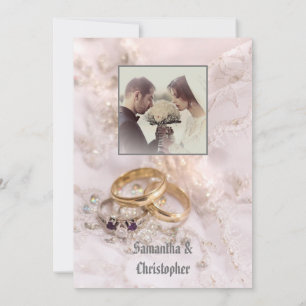 invitación para foto de anillos bodas