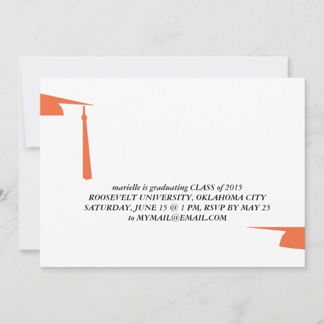 invitación para graduación (Anverso)