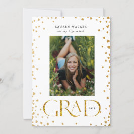 invitación para graduados de guión elegante y bril