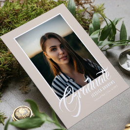 Invitación para graduados Foto editable moderna Pl