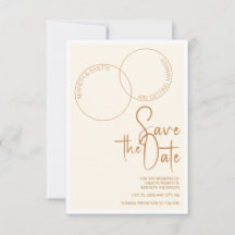 Invitación para guardar la fecha de la boda con do