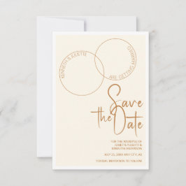 Invitación para guardar la fecha de la boda con do